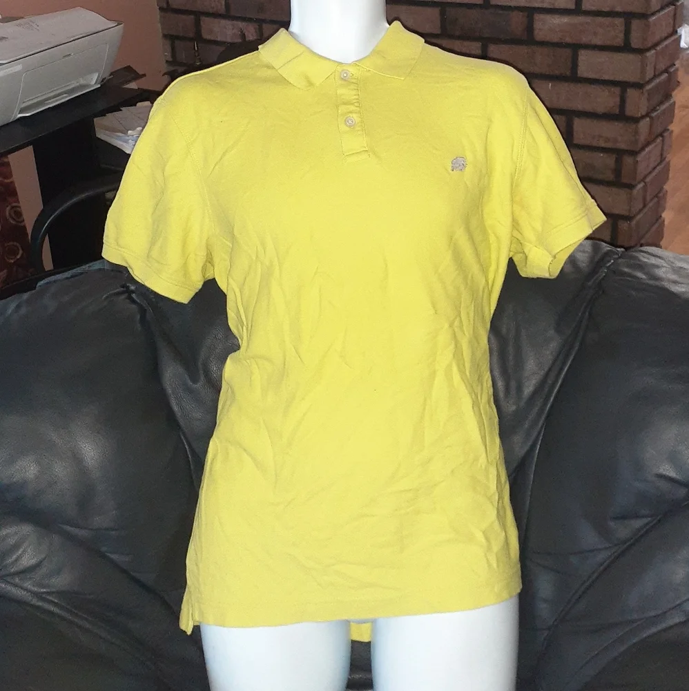 Banana Republic Lime Green Polo Shirt Size Large - Picture 2 of 5